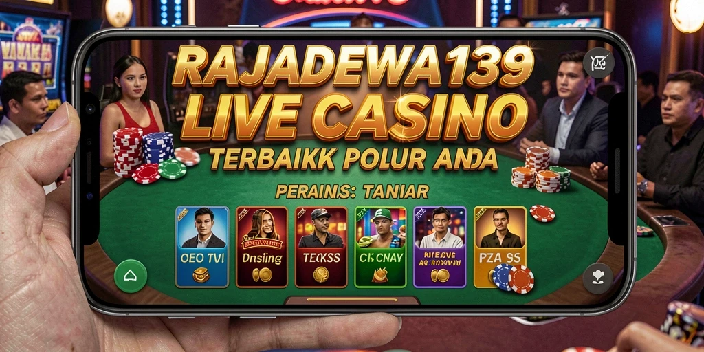 Exibição emocionante e interativa do jogo do Cassino ao Vivo no RAJADEWA138.